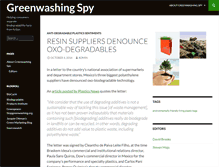 Tablet Screenshot of greenwashingspy.com